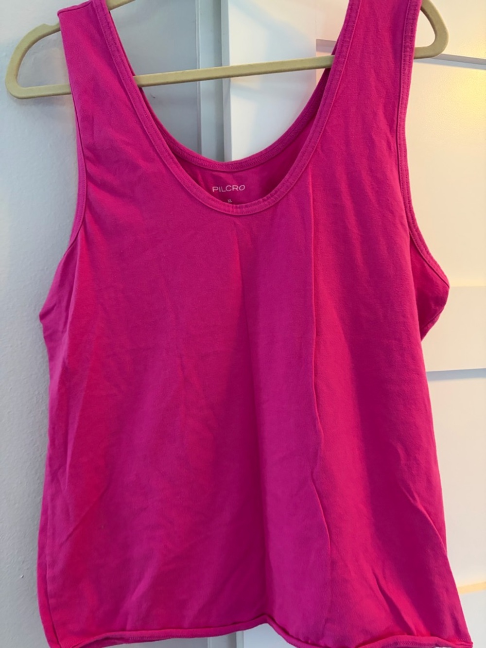 Pilcro Fuchsia Scoop Neck Tank